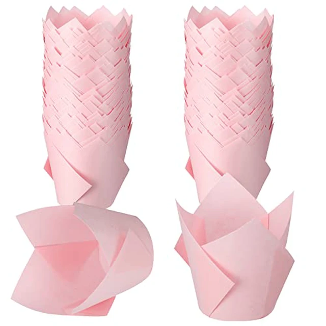 Alt view image 4 of 4 - Jutom 200 Pack Black Tulip Cupcake Liners, Cupcake Wrappers for Baking