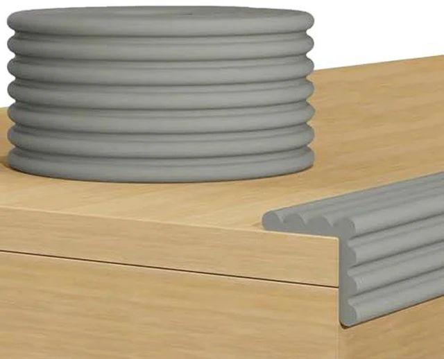 Alt view image 5 of 6 - Baby Corner Guards 13.12 FT-Ultra Soft Sponge Edge & Corner Protectors,Desk Edge Cushion,for Furniture,Table,Fireplace - Safety Bumper with Strong Adhesive Tape,White,3.15 Inch Wide