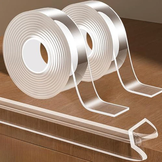 Alt view image 6 of 7 - 1.57 in x 9.84 FT,Corner Protector Baby,Clear Edge Protector Strip,Sharp Edge Wrap Cover Tape,Self Adhesive Protective Bumper Guards for Cabinet Door,Desk,Glass Table,Bed Furniture and Wall