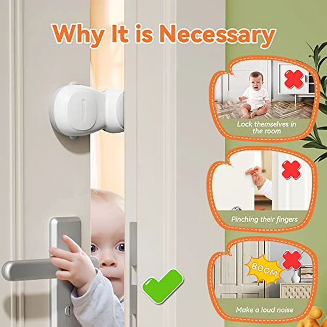 Alt view image 4 of 7 - 4 PCS Baby Safety Automatic Door Stopper, Automatic Door Finger Guards for Kids, Automatic Anti-Pinch Door Stopper, No Drilling& Tools, Easy to Install and Use