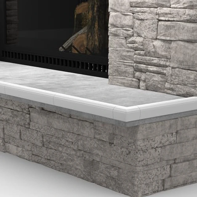 Alt view image 4 of 6 - Fireplace Edge Corner Protector, Extra-Wide 9ft Edge 2 Corners