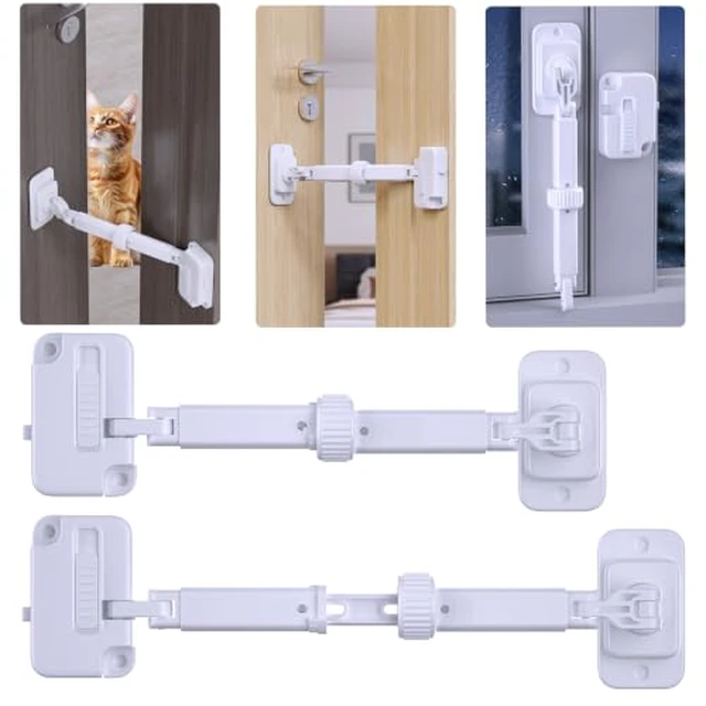 Alt view image 2 of 3 - 2-Pack Cat Door Latch, Keep Dogs Out of Litter Box, Adjustable