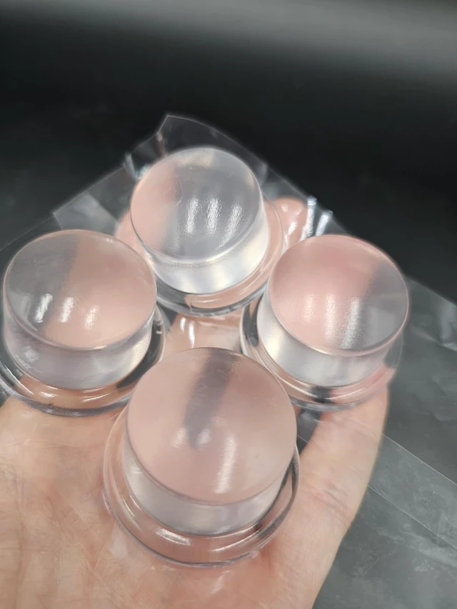Alt view image 6 of 6 - 6 Pack Clear Silicone Door Stoppers for Wall, 1" Thick x 1.54" Door Knob Wall Protector, Self Adhesive No Drilling, Shock Absorbing Door BumperWall Protection & Noise Reduction