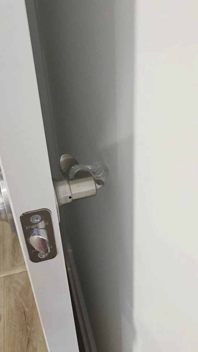 Alt view image 2 of 5 - Door Stop Wall Protector (10 Pack, 6+4 Bonus) Clear Silicone Door Handle Bumper, Adhesive-Free Wall Guard for Stops, Knobs, Bedrooms & Bathrooms