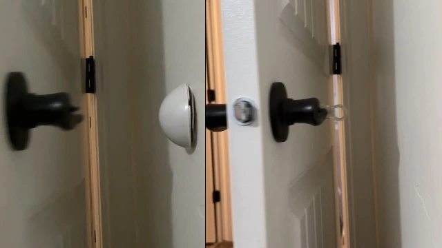 Alt view image 4 of 5 - Door Stop Wall Protector (10 Pack, 6+4 Bonus) Clear Silicone Door Handle Bumper, Adhesive-Free Wall Guard for Stops, Knobs, Bedrooms & Bathrooms