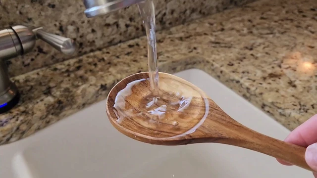 Alt view image 5 of 6 - Wooden Spoons for Cooking Kitchen Utensil Set Non Toxic Acacia Wood Spatula