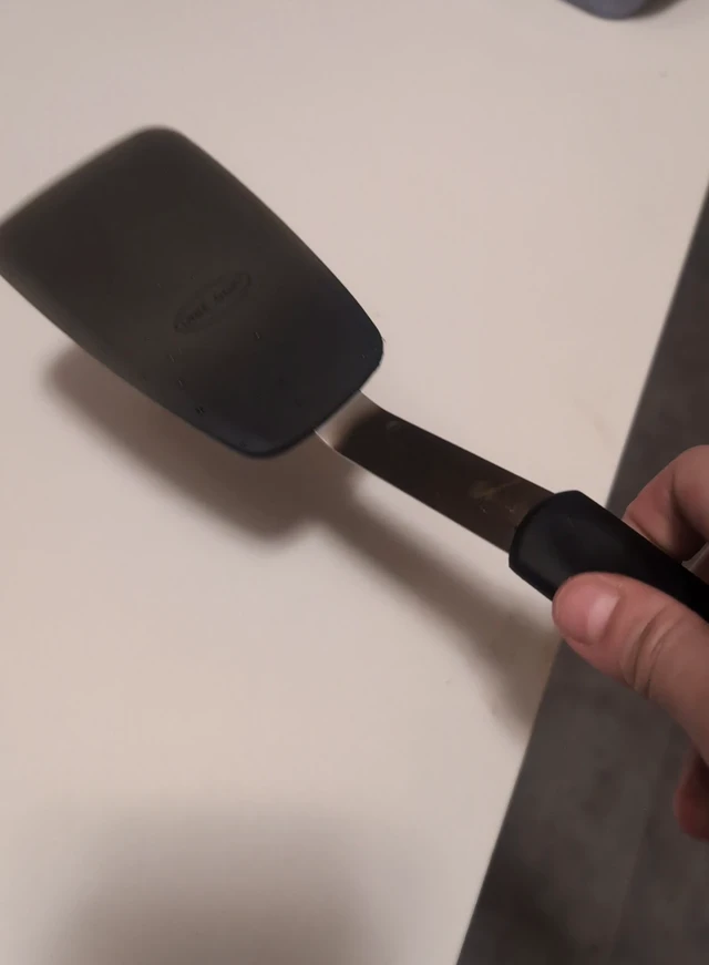 Alt view image 4 of 6 - 2-Piece Silicone Spatula Turner Set for Everyday Cooking, Black