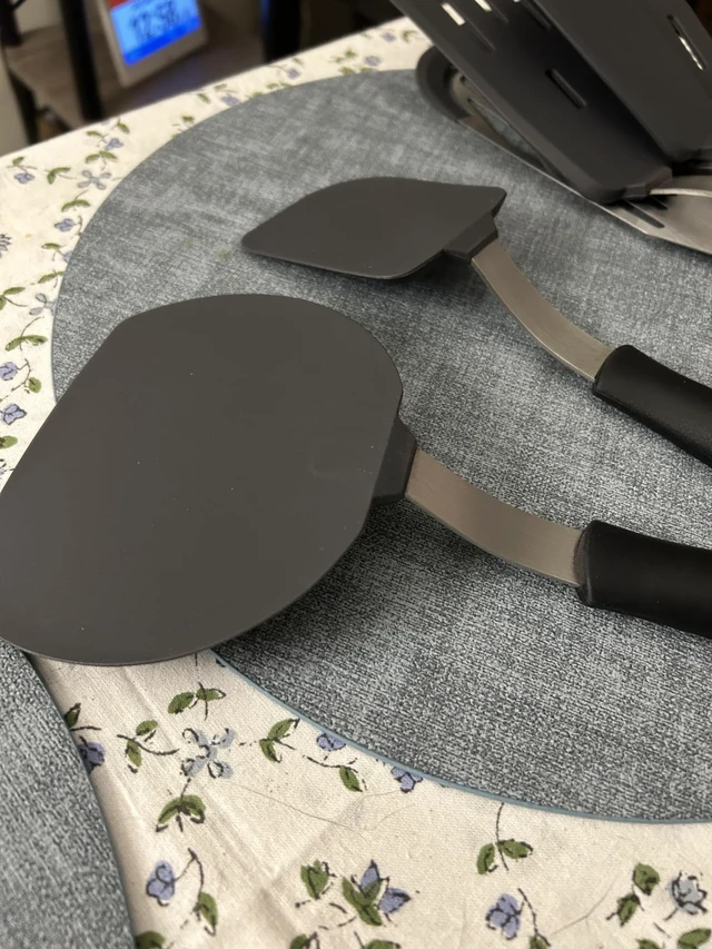 Alt view image 5 of 6 - 4Pcs Silicone Spatula Turner Set, Heat Resistant Silicone Spatula for Nonstick Cookware, BPA Free Kitchen Cooking Utensils Set, Flexible Spatula Turner for Flipping Eggs, Burger, Fish, Pancake
