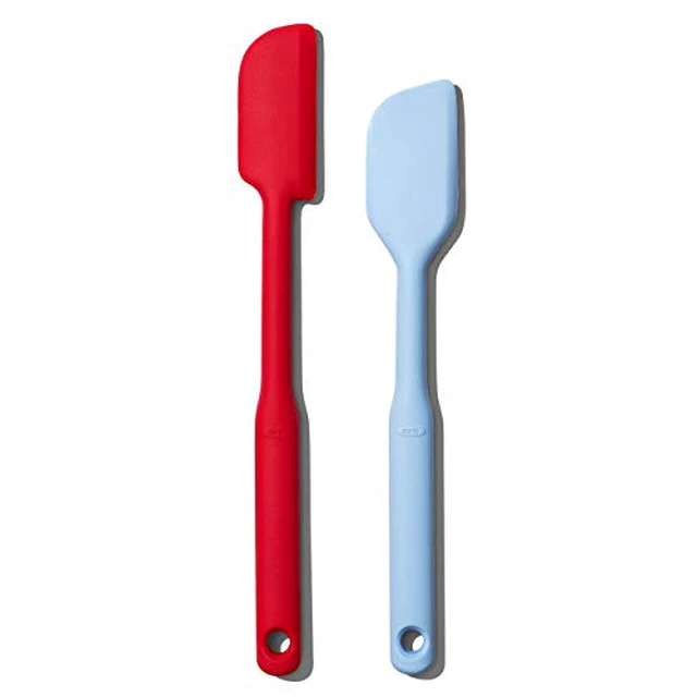 Alt view image 2 of 6 - 2 Piece Silicone Spatula Set - Red & Seltzer