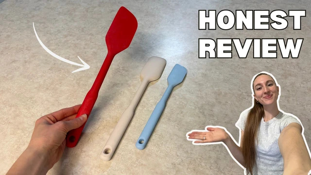 Alt view image 6 of 6 - 2 Piece Silicone Spatula Set - Red & Seltzer