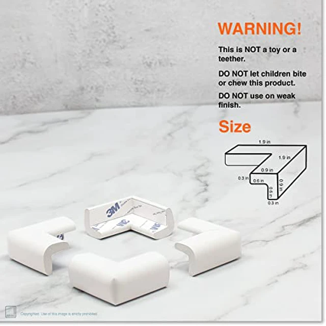 Alt view image 7 of 7 - Baby Proof Corner Edge Protector, Small 15ft Edge 4 Corners