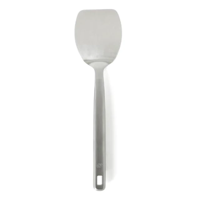 Alt view image 3 of 6 - Solid Turner, Cooking Spatula, Kitchen Spatula, Stainless Steel Turner with Silicone Heat Resistance Handle, Nonstick-Safe Spatula with Ergonomic Handle (Navy)