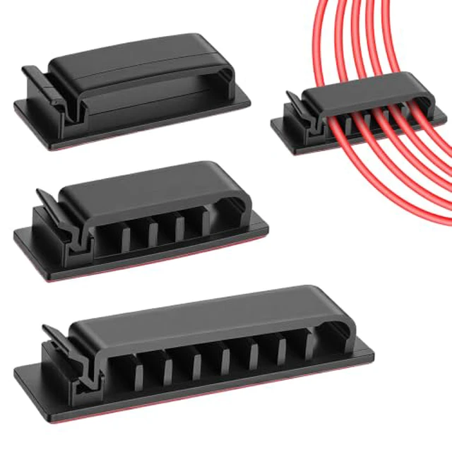 Alt view image 2 of 2 - 14Pcs Self Adhesive Cable Clips, Cord Organizers Wire Clips