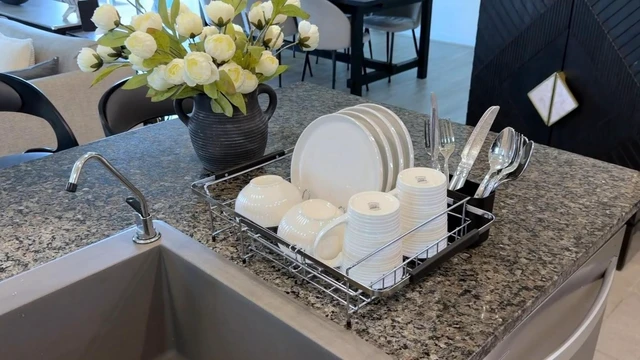 Alt view image 5 of 6 - Expandable in-Sink or Over-Sink Dish Drying Rack, 14.5"-18",Silver