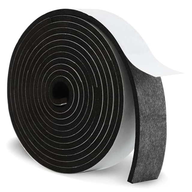 Alt view image 2 of 5 - Hat Tape Roll 80" Hats Size Reducer Insert Foam Filler Cap Sizing Tape Self Adhesive for Hard Hat, Graduation Cap, Cowboy, Fedora, Baseball Caps, Pana, Straw, Western (Black)