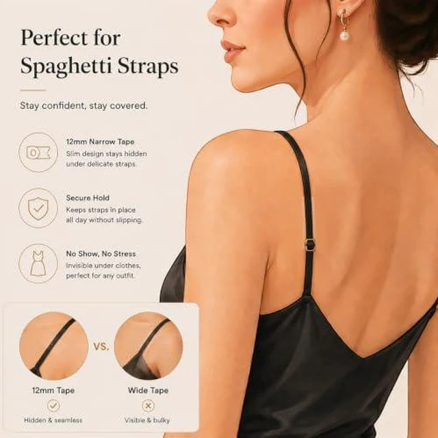 Alt view image 3 of 6 - 100 PCS Double Sided Body Tape Invisible Fashion Tape for Strapless Clothes