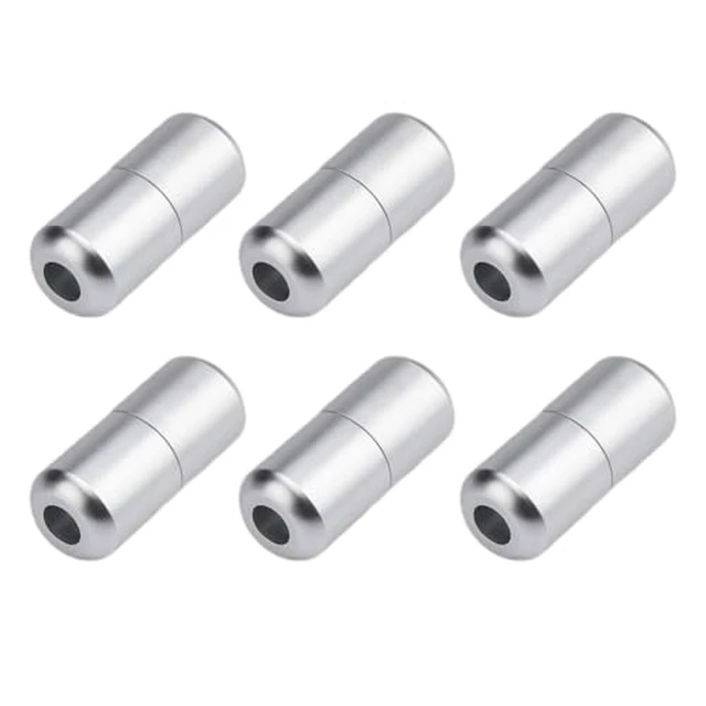 Alt view image 2 of 3 - 6 Pcs Shoelace Locks Buckle Aluminum Alloy No Tie Shoe Lace Turnbuckle (Silver)