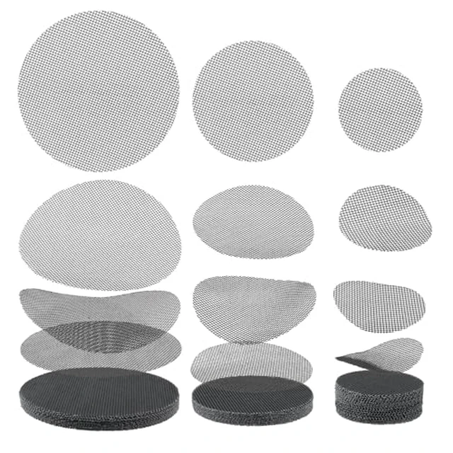 Alt view image 4 of 4 - Bonsai Mesh for Plant Pot Drainage Screen 2 Inch, 50 Pcs Plastic Round Flower Pot Hole Mesh Screen Cover Pad for Nursery Planter Bottom Drainage Inserts Grid Mat for Potted Succulent