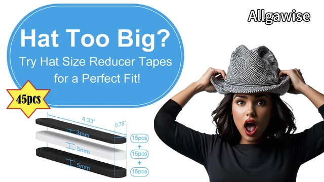 Alt view image 6 of 6 - 45 Pcs Hat Size Reducer, Hat Sizer Reducer Insert to Make Fit Comfort