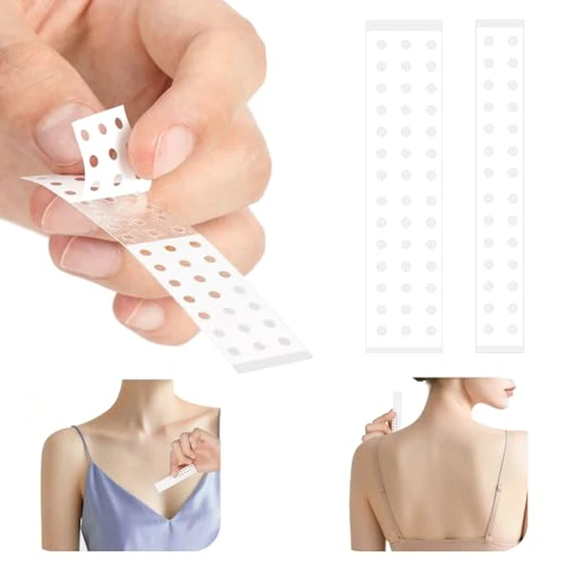 Alt view image 2 of 6 - Double Sided Tape for Clothes, Women Fashion Tape for Garments, Dresses, Hemlines and Necklines, 2 Sizes (20 Pieces)