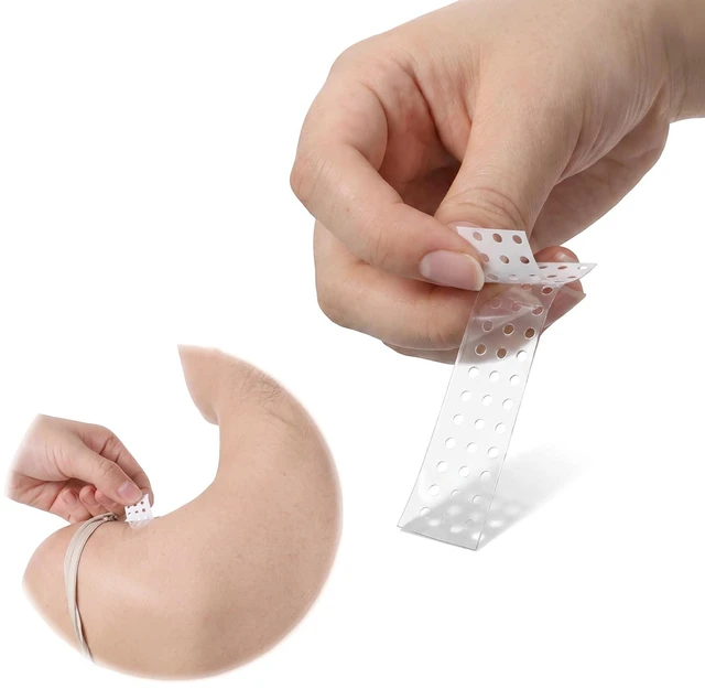 Main image of 36 Pcs Fashion Double SidedTape Invisible Clothes Body Tape Sticky Skin Tape for Skirt Hem Necklines Hemlines Straps Bridal Wedding Dresses Garments, Closet Malfunctions Waterproof No Residue