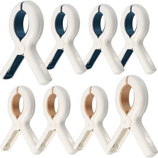 Alt view image 2 of 4 - Beach Towel Clips Heavy Duty Plastic Towel Clips