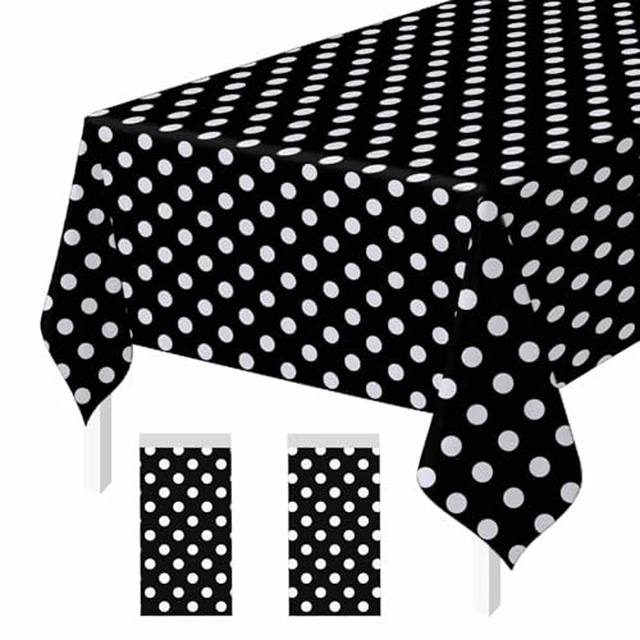 Alt view image 5 of 6 - 2 Pack Purple Plastic Tablecloth Disposable Table Covers Rectangle Purple Tablecloths for Birthday Baby Shower Wedding Birthday Halloween Party Rectangular Table Cloth Disposable
