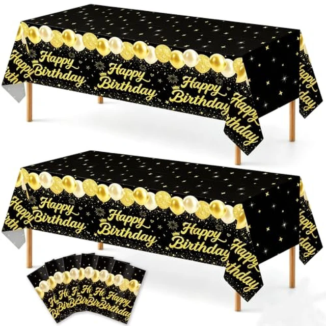 Alt view image 5 of 6 - WNINK 2 Pack Burgundy Disposable Plastic Tablecloths, Waterproof Rectangle Table Covers 54 x 108 Inch, Party Tablecloth for Birthday Party, Baby Shower, Wedding, Holiday and Event Decorations