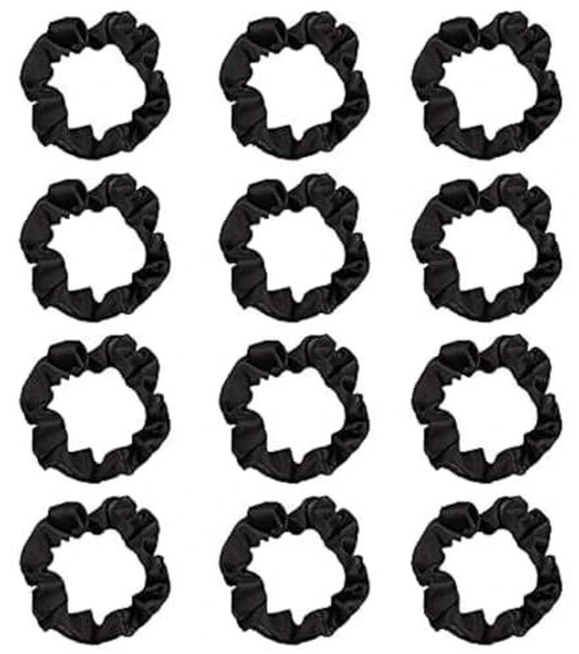 Alt view image 7 of 7 - 12 Pcs Satin Scrunchies For Women Girls, Silk Hair Ties