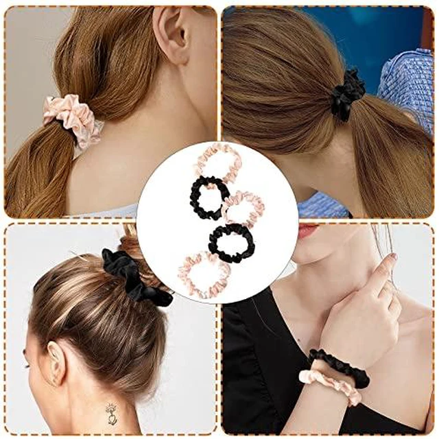 Alt view image 5 of 7 - 12 Pcs Satin Scrunchies For Women Girls, Silk Hair Ties