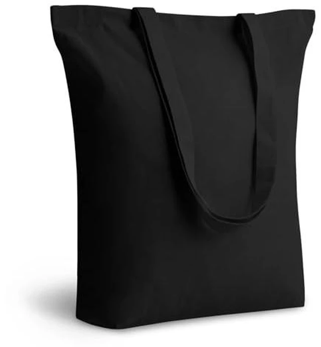 Alt view image 3 of 3 - 1-Pack Cotton Tote Bag with 4" Gusset, 15"x16"x4" Economical Lightweight Reusable Grocery Shopping Cloth Bags, Bulk Blank Plain Totes for DIY, Vinyl, Sublimation, Gift (Natural)