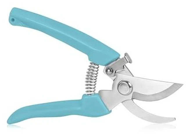 Alt view image 2 of 6 - Garden Scissors for Plant, Tip Pruning Shears for Cutting Flowers, Trimming Plants, Bonsai and Fruits Picking (Blue Bypass Blade Pruner)