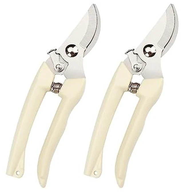 Alt view image 6 of 6 - Garden Scissors for Plant, Tip Pruning Shears for Cutting Flowers, Trimming Plants, Bonsai and Fruits Picking (Blue Bypass Blade Pruner)