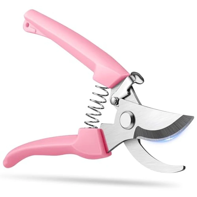 Alt view image 2 of 4 - Flower Scissors, Premium Flower Cutter, Pruning Shears for Gardening-Pink