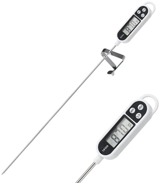 Alt view image 4 of 6 - Candy Thermometer Digital Instant Read for Meat Kitchen Cooking Food Oil Deep Fry BBQ Grill Smoker (1, 9.4in-orangev)