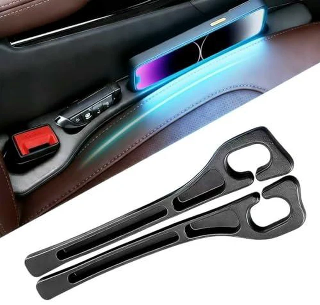 Alt view image 2 of 2 - Car Seat Gap Filler Organizer 2PCS, Universal No-Drop Seat Guard with Storage Slot, Easy Install Gap Stopper for Car SUV Truck, Stops Phone/Keys Falling
