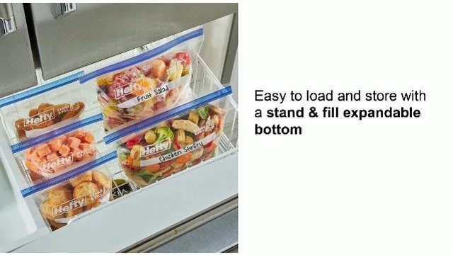 Alt view image 3 of 3 - Press to Close Freezer Bags, Gallon Size, 20ct
