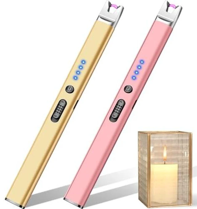 Alt view image 2 of 6 - Candle Lighter USB Rechargeable Electric Lighters Long Stem Matches