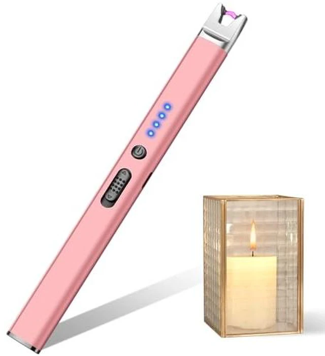 Alt view image 3 of 6 - Candle Lighter USB Rechargeable Electric Lighters Long Stem Matches