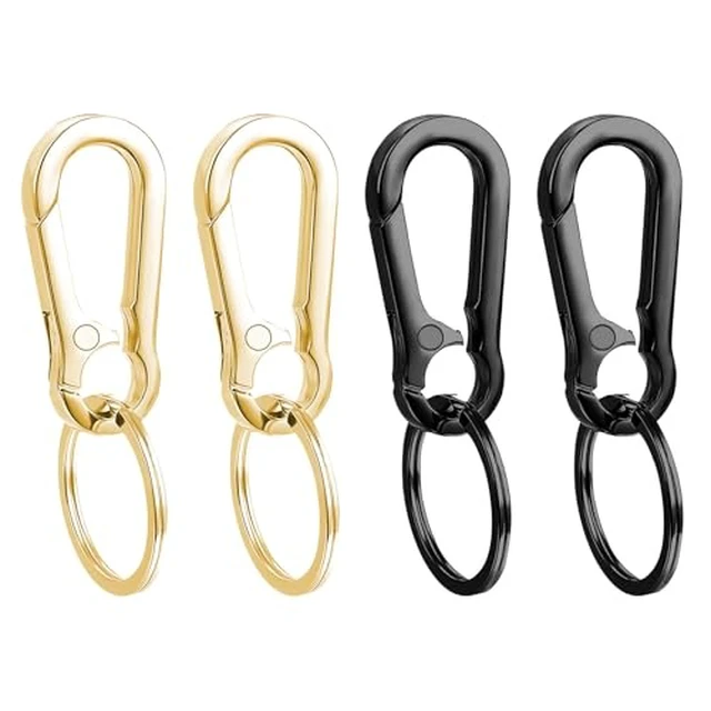Alt view image 3 of 7 - 4 Pack Keychain, Metal Key Chain, Sturdy Key Ring, Key Rings Key Organizer Keychain Clip Key Chains for Men Women