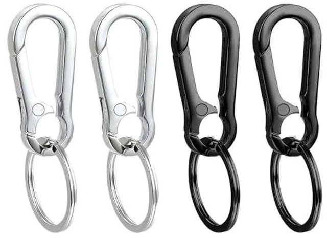 Alt view image 2 of 7 - 4 Pack Keychain, Metal Key Chain, Sturdy Key Ring, Key Rings Key Organizer Keychain Clip Key Chains for Men Women
