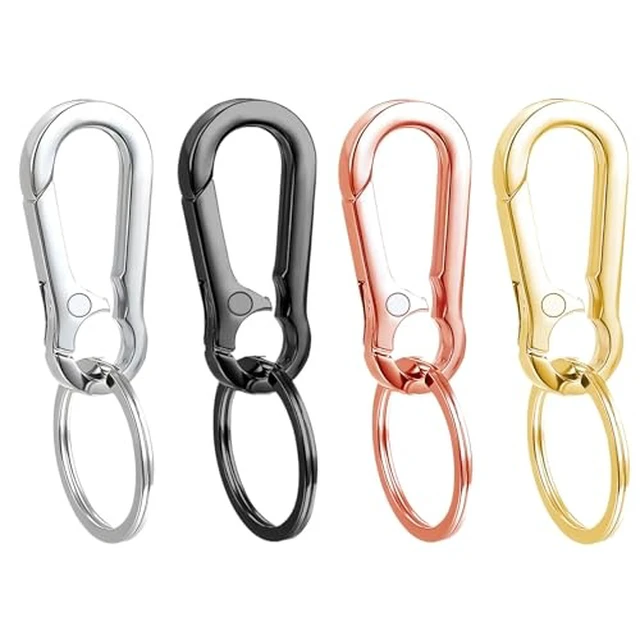 Alt view image 5 of 7 - 4 Pack Keychain, Metal Key Chain, Sturdy Key Ring, Key Rings Key Organizer Keychain Clip Key Chains for Men Women