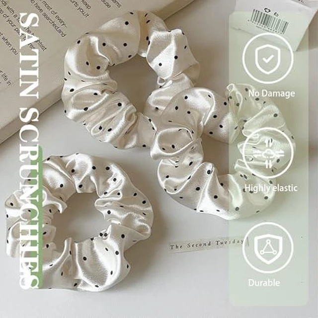Alt view image 2 of 7 - 16 Pcs Satin Scrunchies For Women Scrunchies Hair Ties No Damage Satin Hair Tie For Frizz Sleep Soundly Softer Ties And Thin And Thick Hair Styling