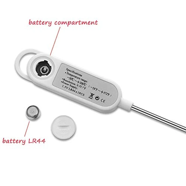 Alt view image 4 of 6 - Meat Food Thermometer for Cooking Kitchen BBQ, Probe Instant Read Thermometer with Long Probe for Candy Candle Milk Yogurt Deep Fry Roast Baking Temperature