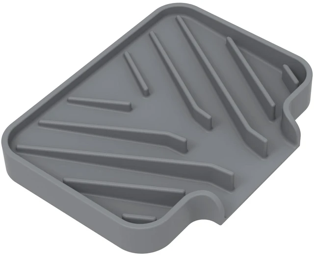 Main image of Sponge Holder for Kitchen Sink,4.9"×3.7" Soap Tray with Drain(Gray)