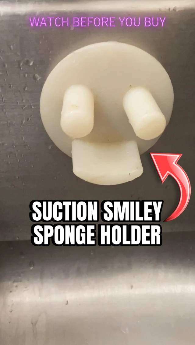 Alt view image 3 of 4 - Smiley Sponge Holder for Kitchen Sink - 14 Suction Cups