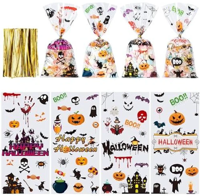 Alt view image 5 of 5 - 200 Pcs 4x6 Cellophane Treat Bags with 200 Twist Ties