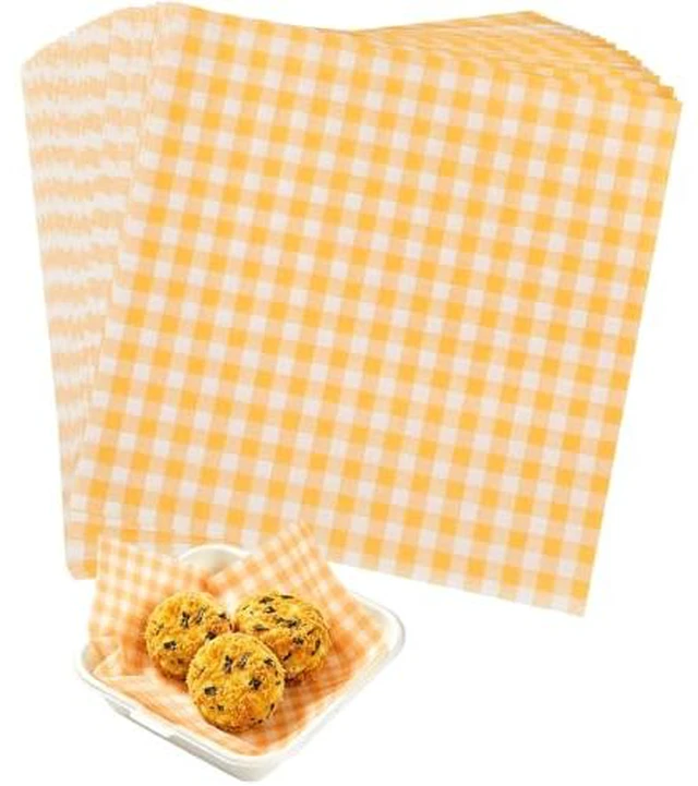 Alt view image 2 of 4 - 100PCS Greaseproof Paper Sheets, 7×7 Inch Small Deli Paper