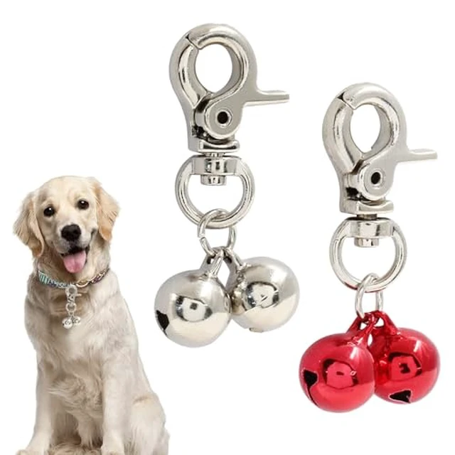 Alt view image 2 of 3 - 2 PCS Bells for Cat Collars, Silver, Red