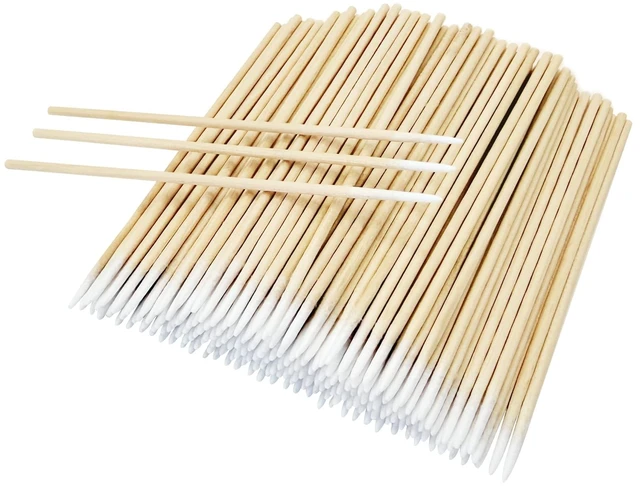 Main image of 200 PCS Pointed Tip Cotton Swabs, Precision Micro Cotton Swabs